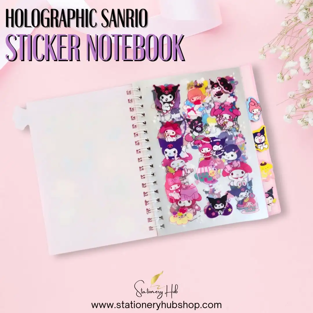 Holographic Sanrio Sticker Notebook - Design 1 - Image 2