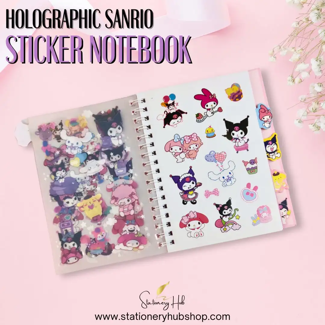 Holographic Sanrio Sticker Notebook - Design 1 - Image 3