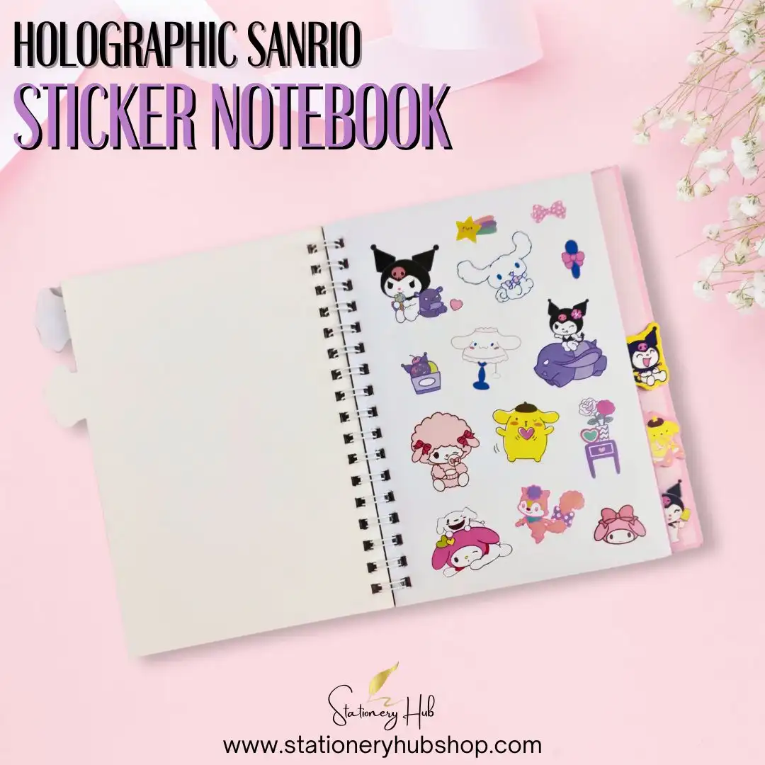 Holographic Sanrio Sticker Notebook - Design 1 - Image 4