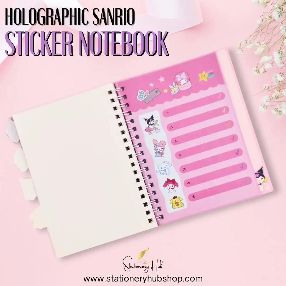 Holographic Sanrio Sticker Notebook - Design 1 - Image 6