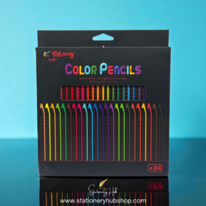 Yalong Premium Black 24 Color Pencils Set