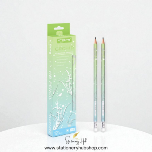 Yalong Premium HB Gradient Pencils – 12 Pcs Pack (Plum Blossom, Orchid, Bamboo & Chrysan Themum)