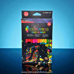 Yalong Color Pencils Duo Jumbo – 24 Vibrant Colors (4.0mm Lead)