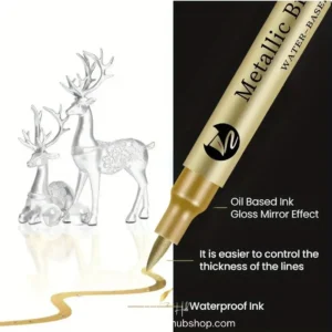 Gold Metallic Brush Marker – For Art, Calligraphy & Crafts