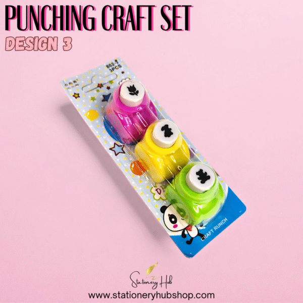 Craft Paper Punch Set - 3 Pcs - Image 4