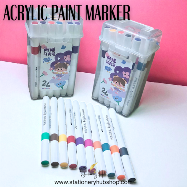 Premium Acrylic Paint Markers (24 Color sets) - Image 3