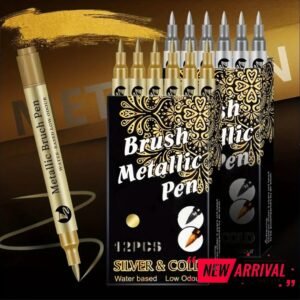 Gold Metallic Brush Marker – For Art, Calligraphy & Crafts