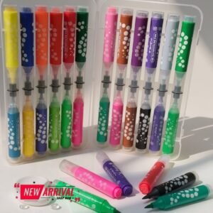Yalong Watercolor Dual markers 24colors Set(brush tip + stamp side)