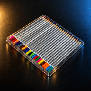 Yalong Premium Wooden Silver 24 Color Pencils Set (Highly pigmented)