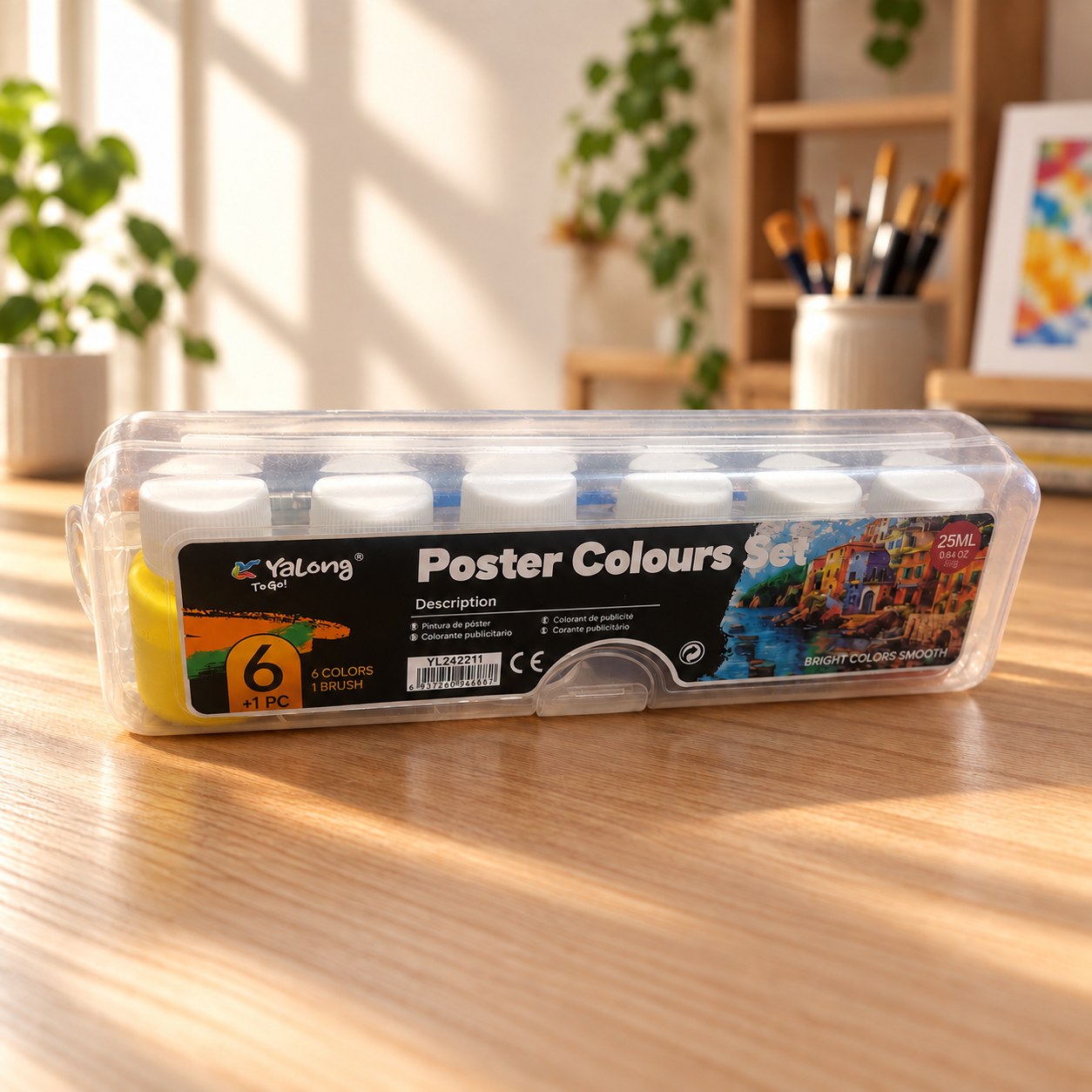 Yalong Poster Colors (6 pc set 25 ml each bottle) - Image 3