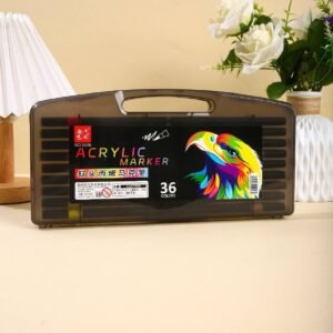 Premium Acrylic Brush tip Paint Marker 36pc & 60pc Set (Waterproof Soft headed)